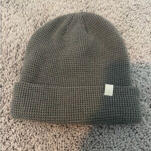 Vuori Gray Waffle Knit Beanie